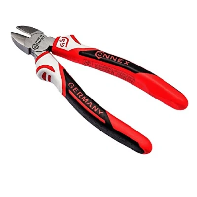 Afbeelding van Connex Zijkniptang 160 mm, 3K greep/tang/draadsnijder/kabelsnijder/gereedschap / COXT131160 zwart, rood, zilver, wit