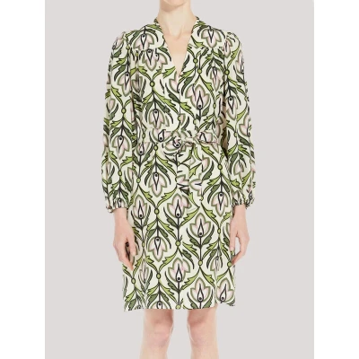 Afbeelding van Printed Mini Dress with Belt Wo Multicolor Dresses