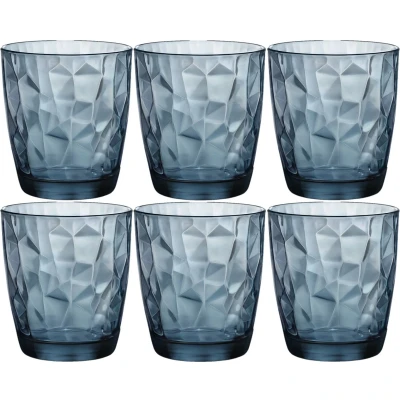Afbeelding van Set van 12x stuks tumbler waterglazen/drinkglazen blauw 300 ml Drinkglazen