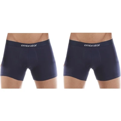 Afbeelding van Embrator 2 stuks mannen Boxershort donkerblauw maat 3XL