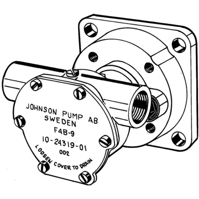 Afbeelding van Johnson pump zelfaanzuigende bronzen koelwater impellerpomp f4b 9 (farymann fk 3)