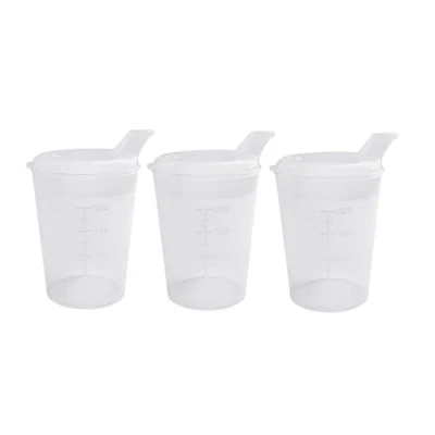 Afbeelding van Medi Inn kunststof snavelbeker drinkbeker transparant opening 12 x10 mm (3 stuks)