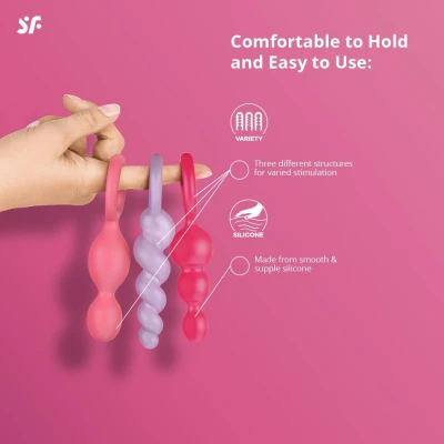 Afbeelding van Satisfyer Booty Call Plugs Multi Color