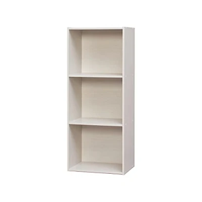 Afbeelding van Iris Ohyama, kantoorplank/boekenkast/archiefkast/houten kast/kantoor basisplank, modern, modulair, kantoor, woonkamer, studeerkamer Office Basic Rack CX 3FN Witte eik