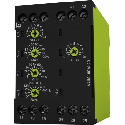 Afbeelding van tele V4IM100AL20 24 240V AC/DC Bewakingsrelais 24, 240, 240 V/DC, V/AC 2x wisselcontact 1 stuk(s)