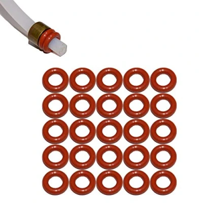 Afbeelding van 25 x O ringen voor 4 mm drukslang, teflonslang, compatibel met Saeco Philips Siemens Bosch Krups Gaggia Miele Solis Rotel Satrap Jura Delonghi Melitta AEG Neff D15 van Snapworld Kaffee