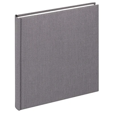 Afbeelding van walther design fotoalbum antraciet donkergrijs 26 x 25 cm linnen, doek FA 505 T
