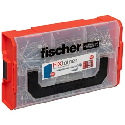 Afbeelding van Fischer FixTainer PowerFast II TX VG 562273 Spaanplaatschroeven assortiment Staal Galvanisch verzinkt 1 set(s)