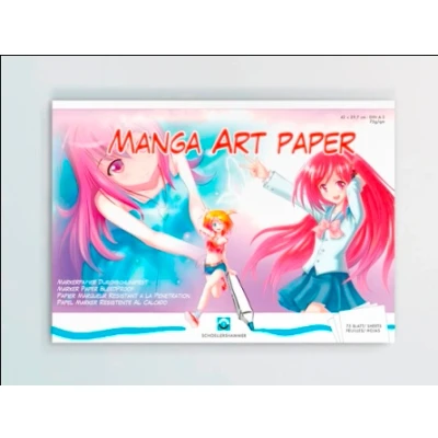 Afbeelding van 10x Manga tekenblok A4 75g/m2 Blok 75 vel VF5003077