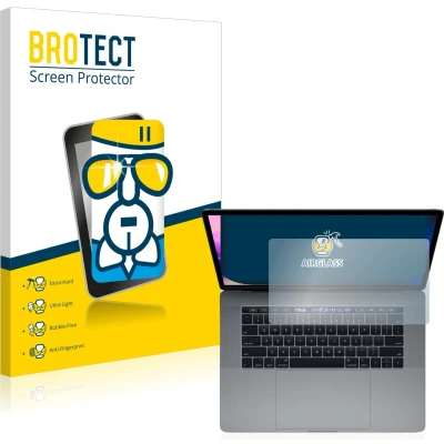 Afbeelding van BROTECT Screenprotector voor Apple MacBook Pro 15&quot; 2019 (Touch Trackpad) Folie Beschermfolie Beschermglas transparant