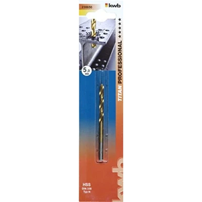 Afbeelding van kwb 238650 HSS Metaal spiraalboor 5 mm Gezamenlijke lengte 86 M2 DIN 338 Cilinderschacht 1 stuk(s)