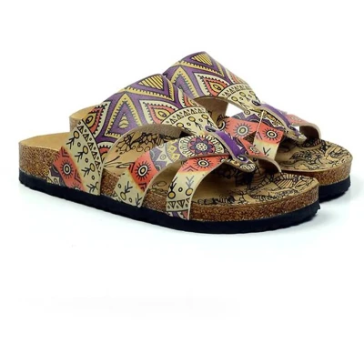 Afbeelding van GOBY Patroon Slippers Sandalen Hoge kwaliteit Handmade Maat 42
