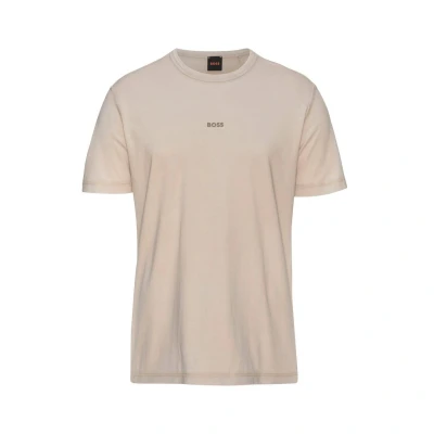Afbeelding van BOSS Tokks Tshirt basic, Heren, Maat: Large, Light beige