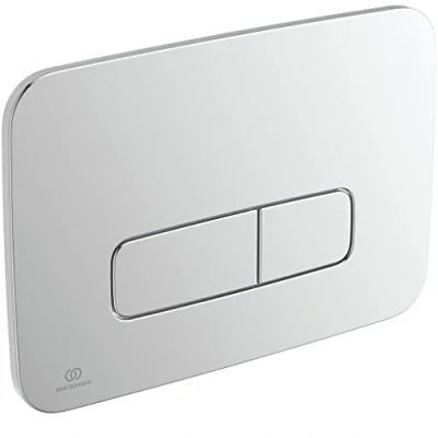 Afbeelding van Ideal standard oleas m3 softsquare bedieningspaneel dualflush chroom r0123aa