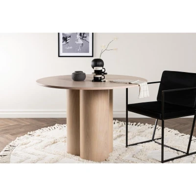 Afbeelding van Svea Rova ronde eettafel ø110 cm whitewash Hout