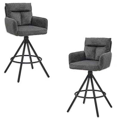 Afbeelding van Stolkom Barkruk Sofia Comfort zithoogte 70 cm, 180 draaibaar auto return functie (set, 2 stuks)