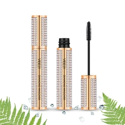 Afbeelding van P Beauty Cosmetic Accessories 4D Volume Lash Mascara, waterbestendig, diamant mascara voor langere en volumineuze wimpers, oogmake up natuurlijke carbon zwart
