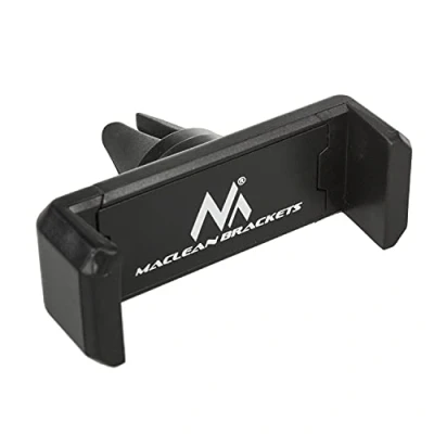 Afbeelding van Autotelefoonhouder Maclean, universeel, voor ventilatierooster, tussenruimte min/max: 54/87mm mat...