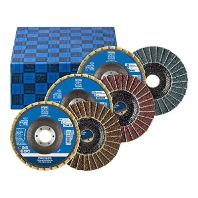 Afbeelding van PFERD 44698005 SET PVL 125 A Lamellenschijf Diameter mm Boordiameter 22.23 Aluminium, Legering op kobaltbasis, nikkelbasis, Brons, Titanium,