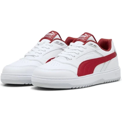 Afbeelding van Puma Doublecourt Sneakers laag, Maat: 42, White club red Leer