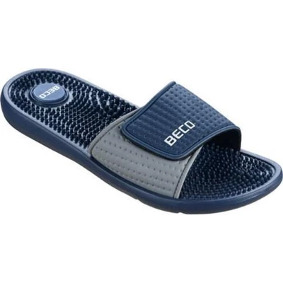Afbeelding van Beco Badslippers Met Klittenband Donkerblauw Heren Maat 40