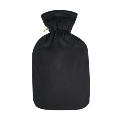 Afbeelding van Premium kruik 1,8 liter met hoogwaardige Superzachte Koreaanse Fleece hoes ritssluiting en extra voering BS1970:2012 gecertificeerd (Zwart)