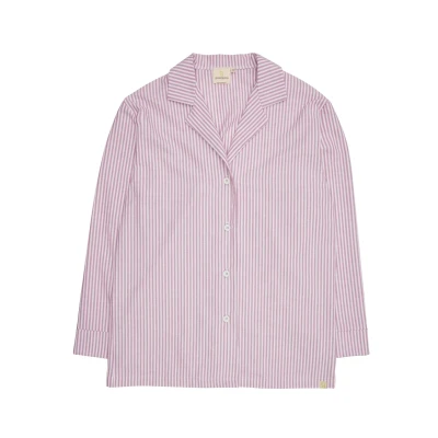 Afbeelding van greenjama Damespyjama hemd, GOTS gecertificeerd pyjamabopje, grape, 42