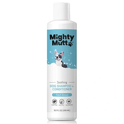 Afbeelding van Mighty Mutt Natuurlijke en hypoallergene hondenshampoo conditioner, tegen jeuk, kalmerend deodoriserend (25 ml)