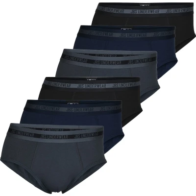 Afbeelding van JBS 6 PACK Slip Blau grau schwarz, Heren, Maat: XXL, schwarz