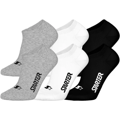 Afbeelding van STARTER Sneaker Socks 6 pack Grijs/Wit/Zwart Maat 43/46
