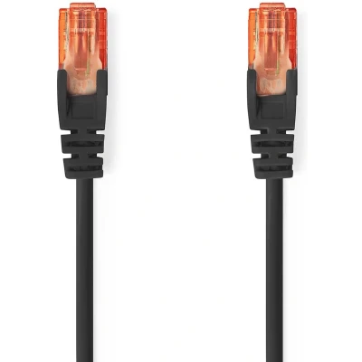 Afbeelding van Netwerkkabel Cat6 U/UTP 5 meter (100% koper, Zwart)