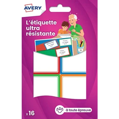 Afbeelding van Avery Weerbestendige etiketten wit, permanent klevend RES16