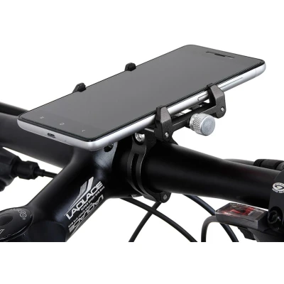 Afbeelding van GUB G86 Telefoonhouder fiets Verstelbaar Universeel Aluminium Zwart
