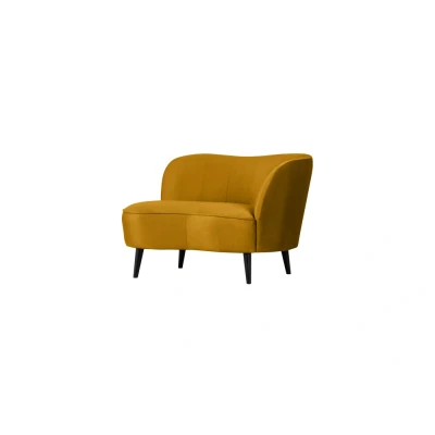 Afbeelding van Sara Lounge Fauteuil Rechts Fluweel Oker