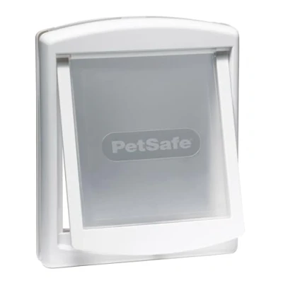 Afbeelding van PetSafe Staywell Huisdierdeur, origineel met 2 sluitopties, geschikt voor katten en honden tot 7 kg, maat M, wit