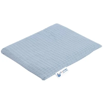 Afbeelding van Kersenstenen kussen korrelkussen groot warmtekussen 500g rechthoek 20x25cm eco natuur 100% Katoenen Wafel Medi Partners warmte + koudetherapie massagetherapie (Marine)