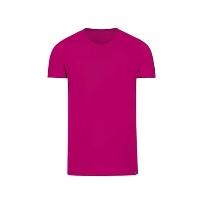 Afbeelding van Trigema Heren T shirt van katoen/elastaan, magenta, XS