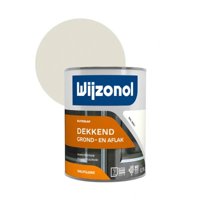 Afbeelding van Wijzonol Dekkend Halfglans RAL 9001 Crème Wit Houtverf