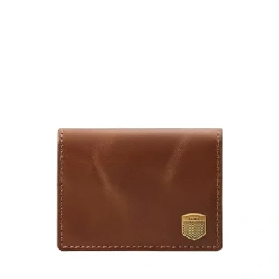 Afbeelding van Fossil Bifold kaartenetui Hayes voor heren, leer, ML4646200, bruin, 10.16 cm L x 1.27 W 7.62 H, Casual