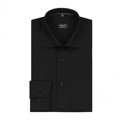 Afbeelding van GENTS Overhemd NOS zwart XL7 43/44