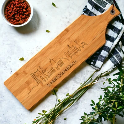 Afbeelding van Serveerplank met skyline van s Hertogenbosch