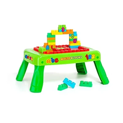 Afbeelding van Blocks Gaming Table foldable with 20 pieces to play (Green)