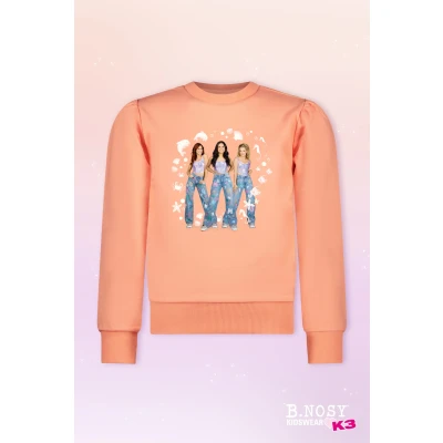 Afbeelding van Kinder K3 Scottie Sweater Roze Peach Maat 122 128 B.Nosy