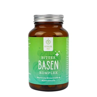 Afbeelding van BitterLiebe® Plus Bitter Basencomplex basentabletten 120 stuks met zink voor een zuur base balans I veganistische zuurtabletten basenpreparaat