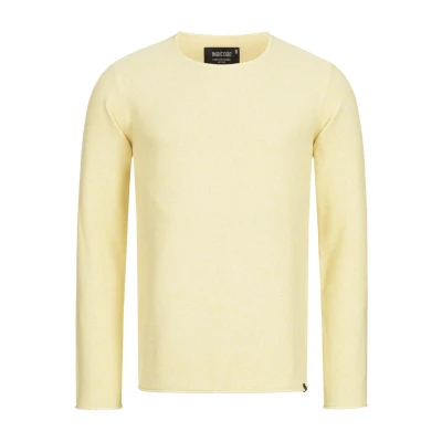 Afbeelding van Indicode Jeans Loakim Trui, Heren, Maat: Small, Pale banana