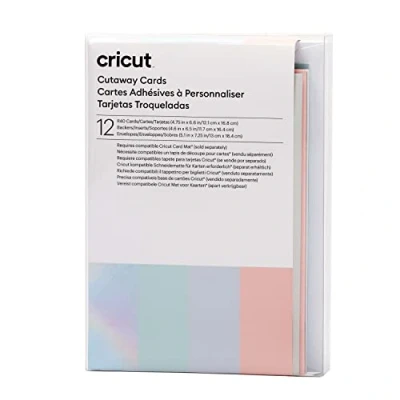 Afbeelding van Cricut Cut Away Cards Pastel R40 Kaartenset Tulpenblauw, Poeder