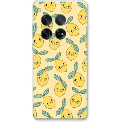 Afbeelding van Case Company® hoesje geschikt voor OnePlus 12r Citroenen Soft Cover Telefoonhoesje Bescherming aan alle Kanten en Schermrand