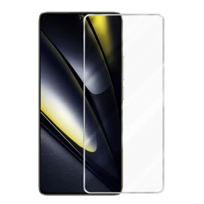 Afbeelding van Cadorabo Pantser film compatibel met Xiaomi Poco F6 Beschermende in KRISTALHELDER Geharde (Tempered) display beschermglas 9H hardheid 3D Touch