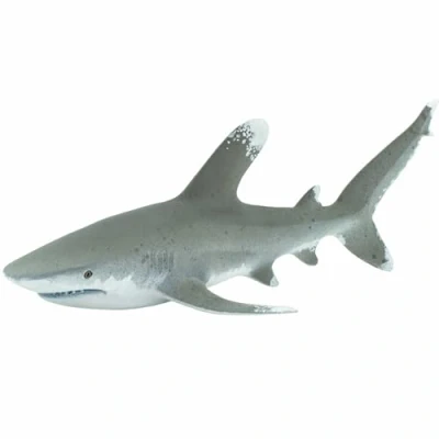Afbeelding van Safari Ltd. Wild Sea Life haai met witte punten, speelgoedfiguur voor jongens en meisjes, vanaf 3 jaar