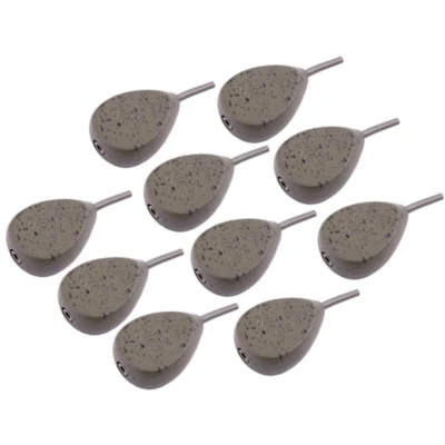 Afbeelding van NGT Gecoat Camo lood Inline Flat Pear 85g (10 stuks)